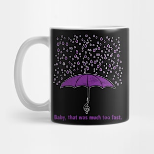 Purple Teardrops Umbrella Mug